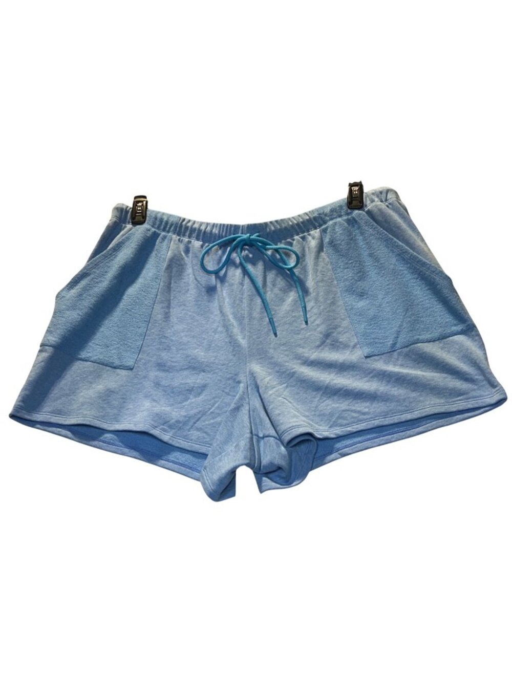 Sleep By Cacique Womens Sz 22/24 Blue Drawstring Lounge Shorts Soft Comfortable
